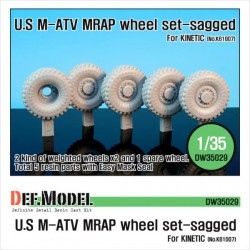 US M-ATV Sagged Wheel Set for Kinectic 