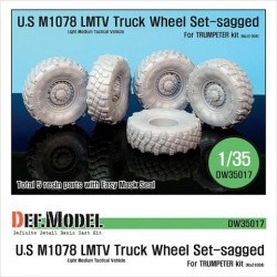 M1078 U.S LMTV Truck Sagged Wheel Set for Trumpeter 