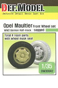 Opel Maultier Half Track Sagged Front Wheel Set 