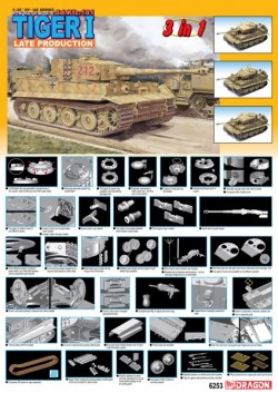 Tiger 1 Late Production (3 in 1), Pz.Kpfw. VI Ausf. E - Sd.Kfz. 181 w/Bonus Features