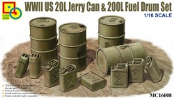 US WWII 20L Jerry Can & 200L Fuel Drum set