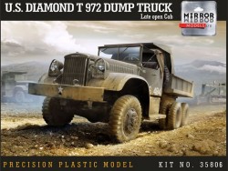 US ARMY DIAMOND T 972 DUMP TRUCK LATE WITH OPEN CAB