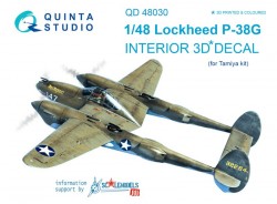 P-38G 3D Interior 3D Decal