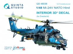 Mi-24V NATO (black panels)  Interior 3D Decal