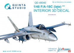 F/A-18С (late) Interior 3D Decal