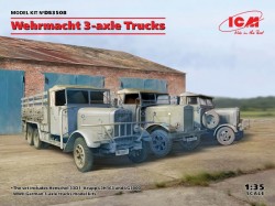 Wehrmacht 3-axle Trucks (Henschel 33D1, Krupp L3H163, LG3000)
