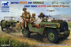 BRITISH RECCE AND SIGNALS LIGHT TRUCK (2 KITS ) with CREWS