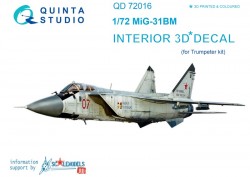 MiG-31BM  Interior 3D Decal