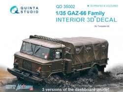 GAZ-66 Family Interior 3D Decal