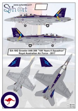 EA-18G Growler A46-306 "100 Years 6 Squadron" RAAF - 2017