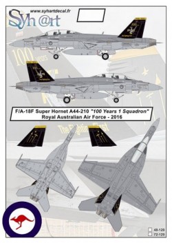 F/A-18F Super Hornet A44-210 "100 Years 1 Squadron" RAAF - 2016