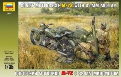  Motorcycle M-72 with a mortar