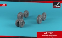 Vickers Valiant wheels w/ weighted tires