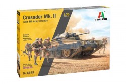 Crusader Mk. II with 8th Army Infantry