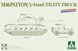 MEDIUM  TANK M46  PATTON + 1/4 ton UTILITY TRUCK Limited Edition
