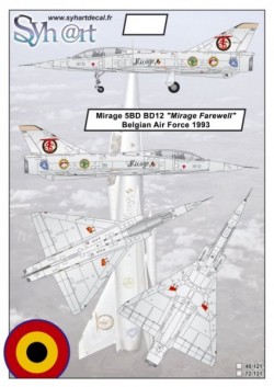 Mirage 5BD BD12 "Mirage farewell" Belgian Air Force 1993