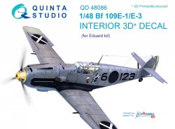 Bf 109E-1/E-3 Interior 3D Decal