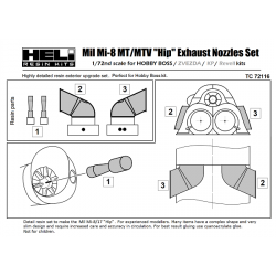 Mil Mi-8 MT-MTV Exhaust Nozzles Set