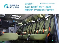 MRAP Typhoon Family belts for 1 seat Interior 3D Decal