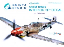 Bf 109G-6 Interior 3D Decal