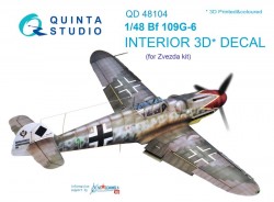 Bf 109G-6 Interior 3D Decal