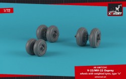 OV-22 Osprey wheels w/ weighted tires type 