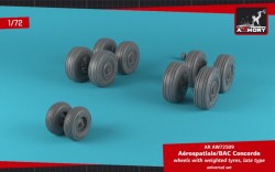 Concorde wheels w/ weighted tires, late