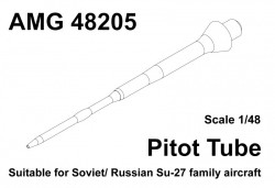 Pitot tube for aircraft Su-27, Su-27SM, Su-27UB, Su-30SM (turned brass)
