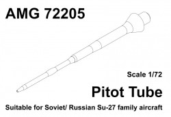 Pitot tube for aircraft Su-27, Su-27SM, Su-27UB, Su-30SM (turned brass)