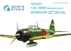 A6M5 (Nakajima prod.) Interior 3D Decal