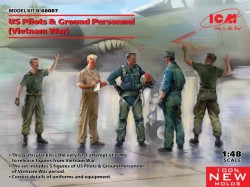 US Pilots & Ground Personnel (Vietnam War) (5 figures) (100% new molds)