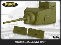US M4A2 Sherman Conversion turret (D50878, final)  (late types)  for Zvezda kit