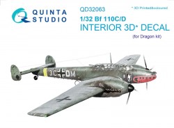 Bf 110C/D Interior 3D Decal