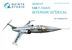 F-104A/C Interior 3D Decal