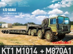 German MAN KAT1M1014 8*8 HIGH-Mobility off-road truck with M870A1 semi-trailer
