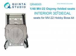 MV-22 Osprey folded seats (26 pcs) Interior 3D Decal
