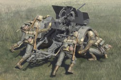 German 20mm Flak 38 early with waffen ss crews