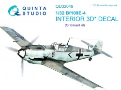 Bf 109E-4 Interior 3D Decal