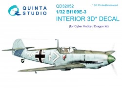 Bf 109E-3 Interior 3D Decal