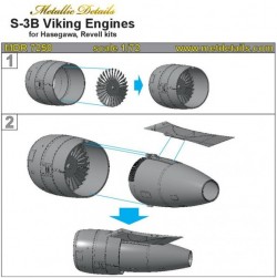 S-3B Viking. Engines (Hasegawa, Revell)