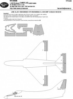 A-4B/C/E/F Skyhawk CAMOUFLAGE kabuki masks