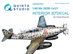 Me 262B-1a/U1 Interior 3D Decal