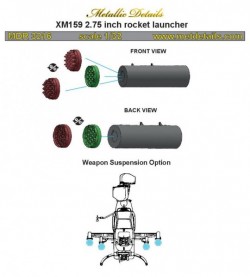 XM159 2.75 inch rocket launcher