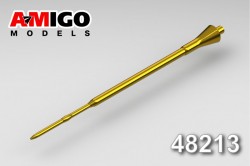 Pitot tube of the MiG-23 aircraft (turned brass)