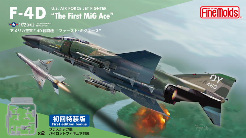 U.S. AIR FORCE F-4D Jet Fighter "The First MiG Ace"