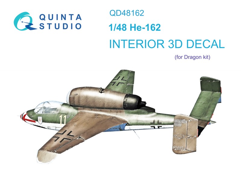 He 162 Interior 3D Decal