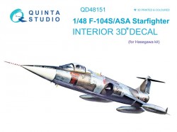 F-104S-ASA Interior 3D Decal