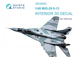 MiG-29 (9-13) Interior 3D Decal