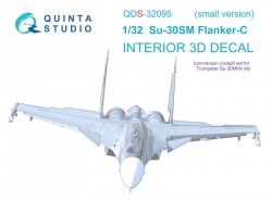 Su-30SM (conversion for HobbyBoss) Interior 3D Decal (Small version)