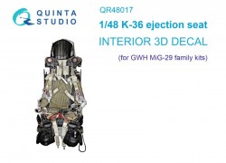 K-36 ejection seat for MiG-29 family Interior 3D Decal